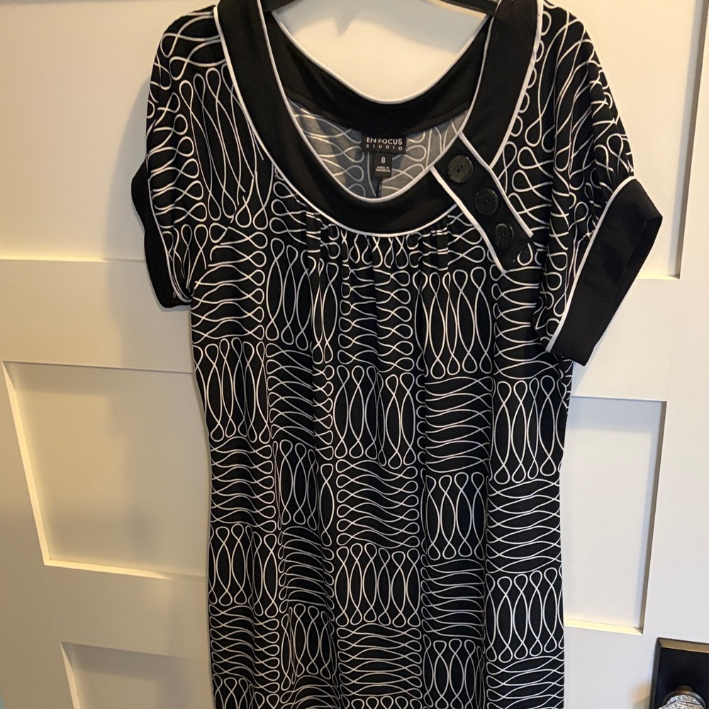 EN Focus Studio black and white dress.size 8.